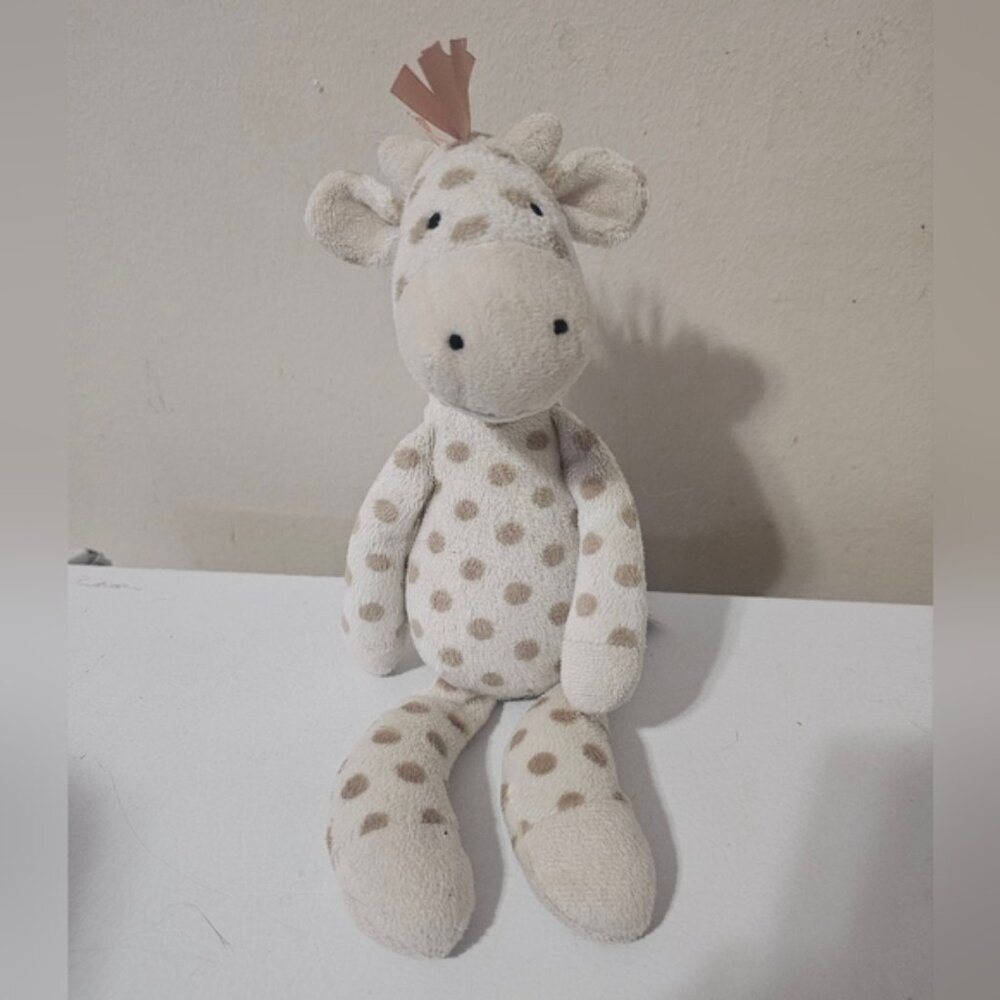 Little Jellycat London Georgie Giraffe Plush Rattle Stuffed Animal Toy 9in